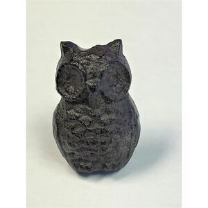 Owl Shaped Drawer Pull Knob Cast Iron Brown
